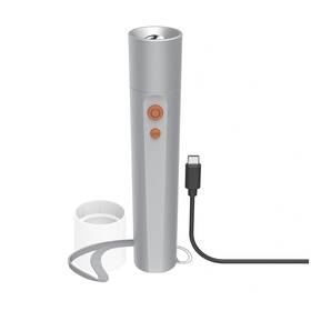 Svítilna Hama FL350-C, nabíjecí, 350 lm / 100 m, 4 režimy+SOS, kabel stříbrná

