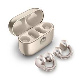 Sluchátka Motorola Moto Buds Loop Swarovski® Crystals béžová

