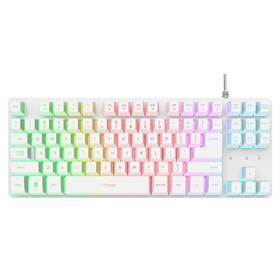 Klávesnice Trust GXT 833 Thado RGB, US layout bílá


