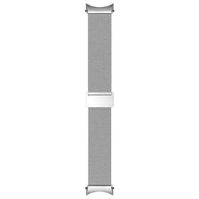 Řemínek Samsung Kovový z milánského tahu pro Watch4 44mm (velikost M/L) stříbrný

