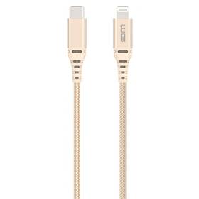 Kabel WG USB-C/Lightning, MFi, 1m zlatý

