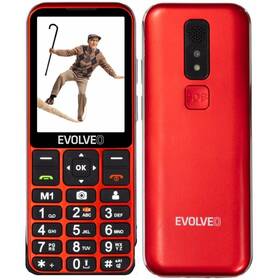Mobilní telefon Evolveo EasyPhone LT - seniorský (EP-880-LTR) červený - s kosmetickou vadou - 12 měsíců záruka