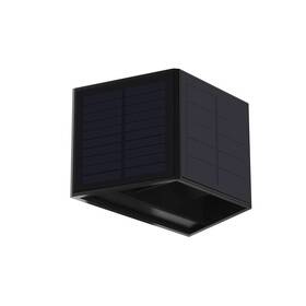 Nástěnné svítidlo IMMAX WALL-3, solární, se světelným čidlem, 2 W černé

