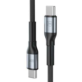 Kabel 3mk N-SERIES USB-C/USB-C 3m PD 3.0 QC 3.0 20V/3A 60W černý

