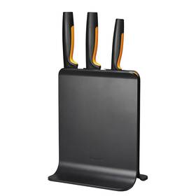 Sada kuchyňských nožů Fiskars 3 ks + blok 


