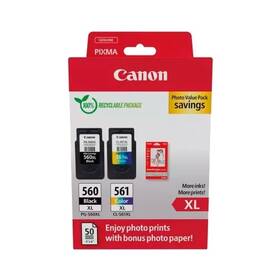 Inkoustová náplň Canon PG560XL + CL561XL Photo Value Pac, , 700 stran vícebarevná


