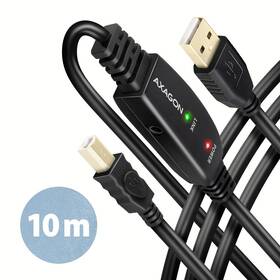 Kabel Axagon USB 2.0 A-M -> B-M aktivní propojovací kabel, 10m černá

