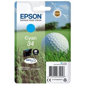 Inkoustová náplň Epson 34, 300 stran azurová


