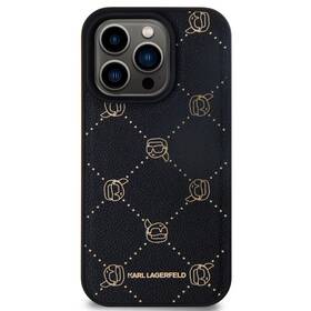 Kryt na mobil Karl Lagerfeld PU Karl Heads Pattern MagSafe na Apple iPhone 15 Pro Max černý

