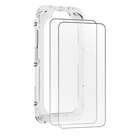 Tvrzené sklo Mobile Origin EasyGlass na iPhone 15/16, s aplikátorem (2 ks) průhledné

