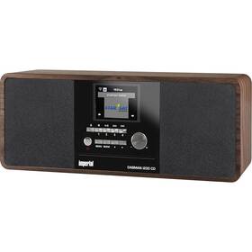 Internetový radiopřijímač s DAB+ Imperial DABMAN i200 CD hnědá barva
