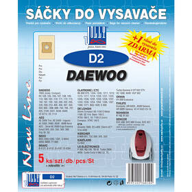 Sáčky do vysavače Jolly D 2 (5 ks) 

