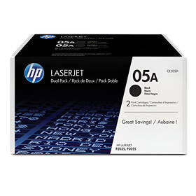 Toner HP 05A, 2x 2 300 stran černý

