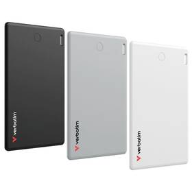 Lokátor Verbatim My Finder Card, Bluetooth Tracker, 3ks černý/stříbrný/bílý

