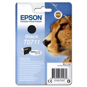 Inkoustová náplň Epson T0711, 7,4 ml černá

