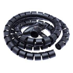 Trubice pro kabely Connect IT WINDER, husí krk, 1,5m x 30mm černá

