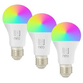 Chytrá žárovka IMMAX NEO LITE SMART LED E27 9W RGB+CCT barevná a bílá, stmívatelná, WiFi, 3ks 

