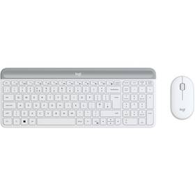 Klávesnice s myší Logitech Wireless Combo MK470 Slim, US (920-009205) bílá - s kosmetickou vadou - 12 měsíců záruka