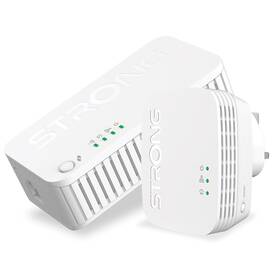 Síťový rozvod LAN po 230V Strong Wi-Fi 1000 DUO MINI, 2 jednotky bílý


