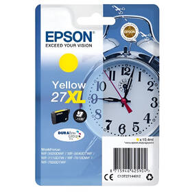 Inkoustová náplň Epson 27XL, 1100 stran žlutá

