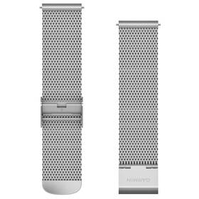 Řemínek Garmin Quick Release (20 mm), Silver milanese stříbrný

