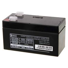 Olověný akumulátor EMOS bezúdržbový 12 V/1,3 Ah, faston 4,7 mm 

