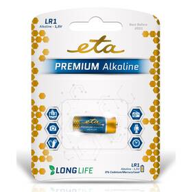 Baterie alkalická ETA ALKALINE LR1, blistr 1ks 

