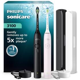 Set zubních kartáčků Philips HX4072/42 černý/růžový

