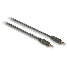 Kabel Philips Jack 3,5mm, propojovací, 1,5 m černý

