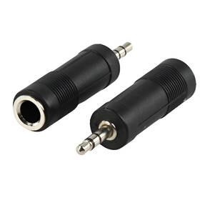 Redukce AQ 6,3 mm jack / 3,5 mm jack M/M 

