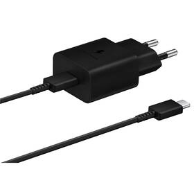 Nabíječka do sítě Samsung USB-C 15W + USB-C kabel černá barva
