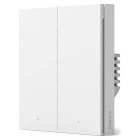 Vypínač Aqara Smart Wall Switch H1 EU (No Neutral, Double Rocker) bílý

