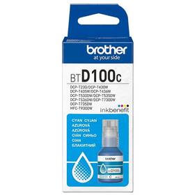 Inkoustová náplň Brother BTD100C, 5000 stran azurová

