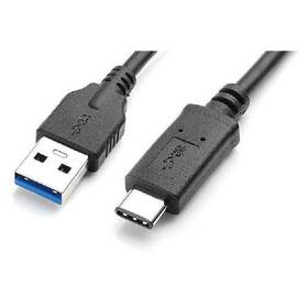 Kabel AQ USB 3.1 USB-C samec - USB 3.0 A samec , 1 m černý

