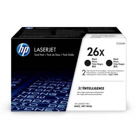 Toner HP 26X, 2x 9 000 stran černý


