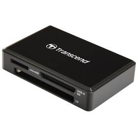 Čtečka paměťových karet Transcend RDF9, USB-A/SDHC, SDXC, microSDHC, microSDXC, CompactFlash černá

