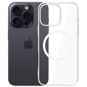 Kryt na mobil 3mk Clear MagCase na Apple iPhone 16 Pro průhledný

