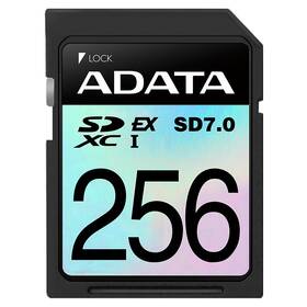 Paměťová karta ADATA Premier Extreme SDXC 256GB, SD7.0, UHS-I (800R/700W) černá

