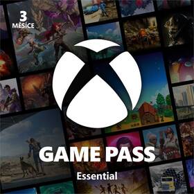  Microsoft Xbox Game Pass Essential - předplatné na 3 měsíce - elektronická licence 

