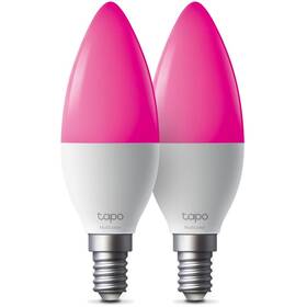 Chytrá žárovka TP-Link Tapo L430C Smart Wi-Fi, E14, 4,8 W, vícebarevná, 2 ks 

