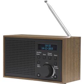 Radiopřijímač s DAB+ Denver DAB‑46 šedá barva

