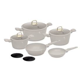 Sada nádobí Berlinger Haus BH-8080, 10 ks bílá barva
