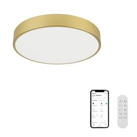 Stropní svítidlo IMMAX NEO LITE SEMPLICI, 36W, BEACON, Wi-Fi, TUYA, prům. 40cm zlaté

