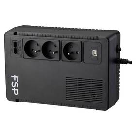 Záložní zdroj FSP ECO 800 FR, 800VA/480W, USB, RJ45, line interactive černý

