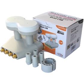 Konvertor Mascom LNB-MCM4QS01HD bílý

