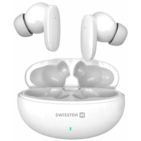 Sluchátka Swissten TWS SONIC bílá barva
