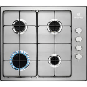 Plynová varná deska Electrolux KGS6404SX nerez

