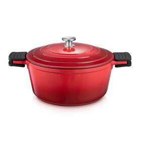 Kastrol s poklicí Tescoma 28 cm, 6,8 l červená

