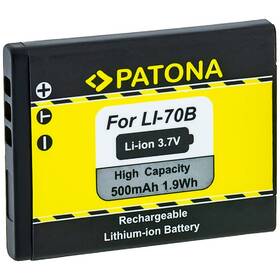 Baterie PATONA Li-70b 500 mAh (Olympus) černá/žlutá


