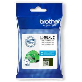 Inkoustová náplň Brother LC-462XLC, 1500 stran azurová

